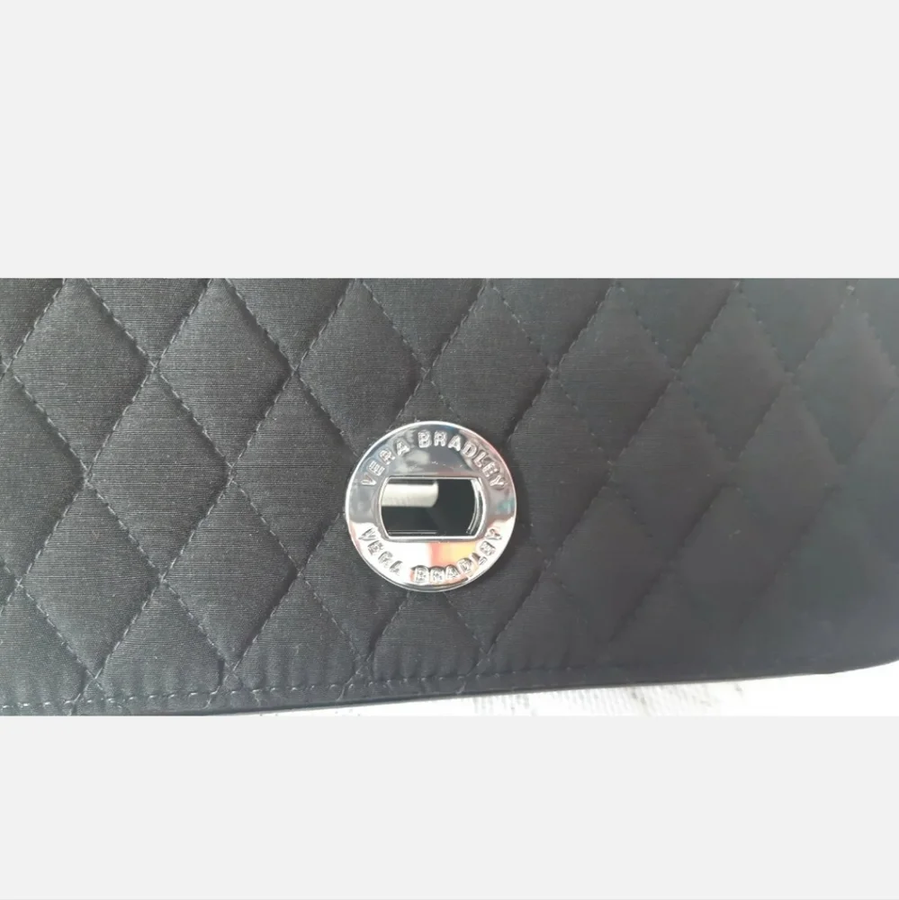 Vera Bradley Black Quilted Crossbody Bag - Picture 5 of 7